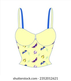 Corset. Vector image on an isolated white background.