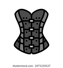 corsets goth subculture color icon vector. corsets goth subculture sign. isolated symbol illustration