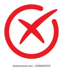 Corssmark, incorect icon vector illustration