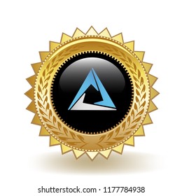 Cortex Cryptocurrency Coin Gold Badge Medal Award