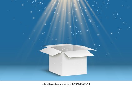 
Corton box on a transparent background.Vector illustration of a gift or parcel.