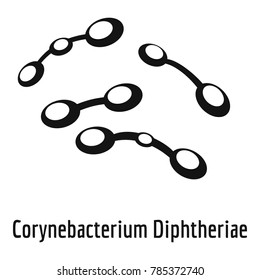 Corynebacterium diphtheriae icon. Simple illustration of corynebacterium diphtheriae vector icon for web.