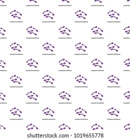 Corynebacterium diphtheriae pattern seamless in flat style for any design