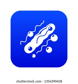 Corynebacterium icon blue vector isolated on white background