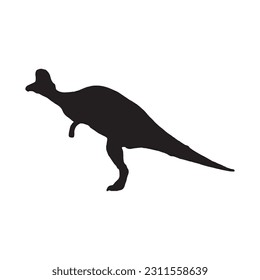 Corythosaurus icon. Elements of dinosaur icon. Corythosaurus silhouette