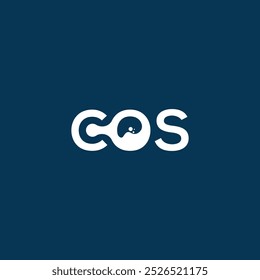 COS lab icon vector template. O letter logo design.