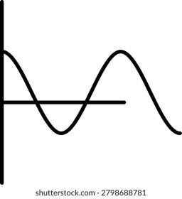Cosine Illustration vector Icon Design