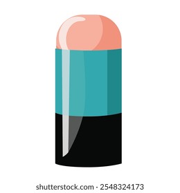 Accesorio cosmético desodorante seco. Ilustración vectorial