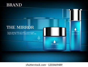Cosmetic ad concept mock up