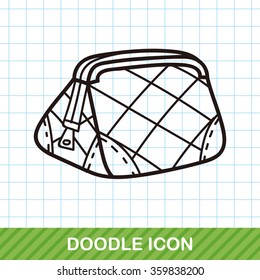 cosmetic bag doodle