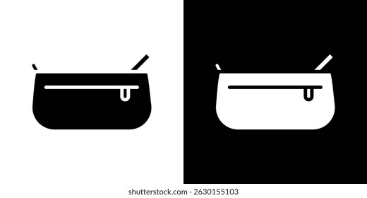Cosmetic bag icon concept, vector illustration