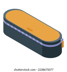 Cosmetic bag icon isometric vector. Makeup box. Make up kit