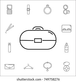 Cosmetic bag icon. Set of woman accessories icons. Web Icons Premium quality graphic design. Signs, outline symbols collection, simple icons for websites, web design, mobile app on white background