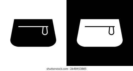 Cosmetic bag icon symbol collection. Flat vector stock illustration.