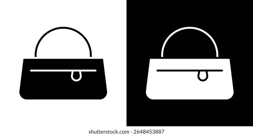 Cosmetic bag icon symbol collection. Flat vector stock illustration.