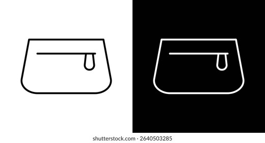 Cosmetic bag icon symbol concept for graphic design, Website, UI. EPS