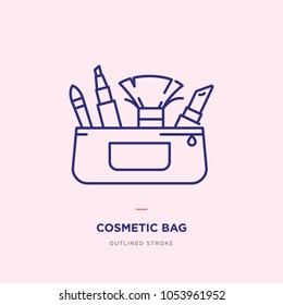 Cosmetic bag Line Icon