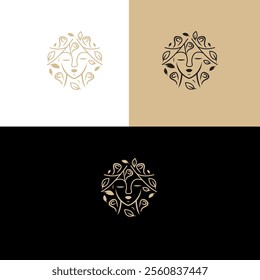 cosmetic beauty logo template vector illustration