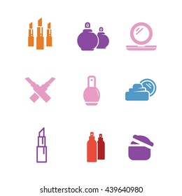 Cosmetic Beauty Makeup Vector Icon Logo Illustration