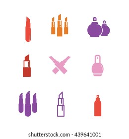 Cosmetic Beauty Makeup Vector Icon Logo Illustration