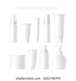 Cosmetic Blank Packages Vector