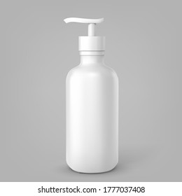 Cosmetic Bottle Can Sprayer Container. Dispenser for cream, soups, foams and other cosmetics. Vector illustration