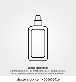 Cosmetic bottle icon