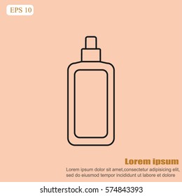 Cosmetic bottle icon