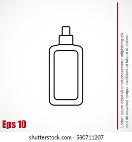 Cosmetic bottle icon