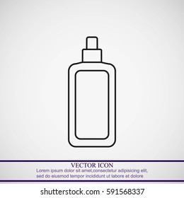 Cosmetic bottle icon