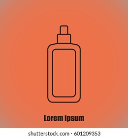 Cosmetic bottle icon