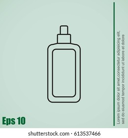 Cosmetic bottle icon