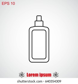 Cosmetic bottle icon