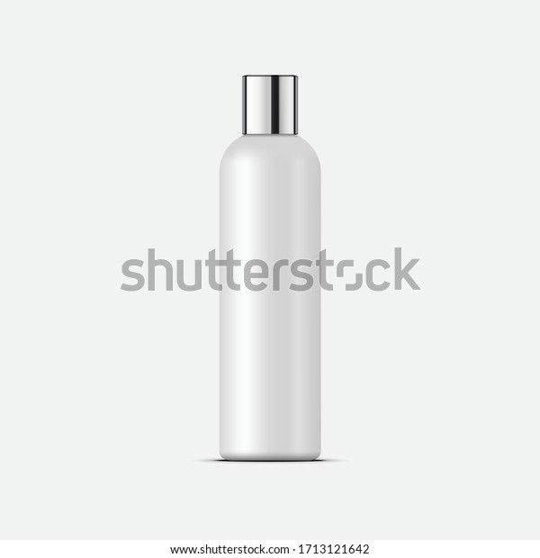 Download Cosmetic Bottle Mockup Silver Cap Realistic Stock Vector Royalty Free 1713121642