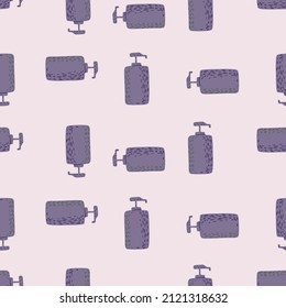 Patrón ininterrumpido de botella cosmética. fondo de productos de tocador cosméticos. Textura repetida en forma de doodle para tela, papel envolvente, papel pintado, tejido. Ilustración vectorial.