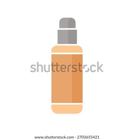 Cosmetic bottle vector illustration, cosmetic product icon, skincare container vector image, isolated on white background