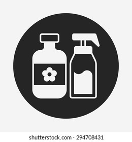 cosmetic bottles icon