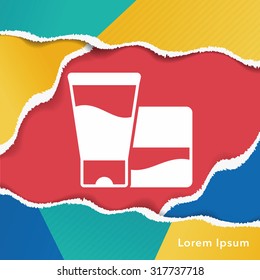 cosmetic bottles icon