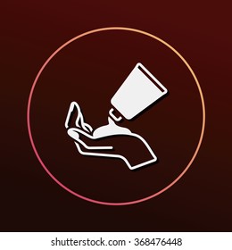 cosmetic bottles icon