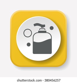 cosmetic bottles icon