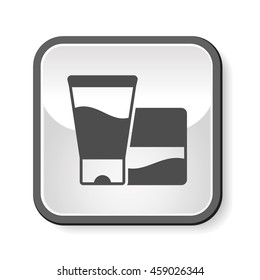 cosmetic bottles icon