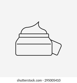 cosmetic bottles line icon