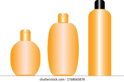cosmetic bottles vector ready to use in design