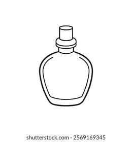 Cosmetic bottles web line icons. cosmetic, beauty, makeup, deodorant, lotion