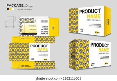 Cosmetic box design, Supplements box template, Package design template, 3d Box Packaging design, cosmetic label, medical label, soap label, packaging design vector, Package boxes mockup