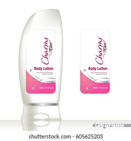 Cosmetic brand template. Vector packaging. Body care products. Oil, lotion or soap, shampoo, cream. Realistic bottle mock up set. Isolated pack on white background. body lotion