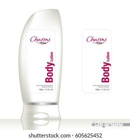 Cosmetic brand template. Vector packaging. Body care products. Oil, lotion or soap, shampoo, cream. Realistic bottle mock up set. Isolated pack on white background. body lotion