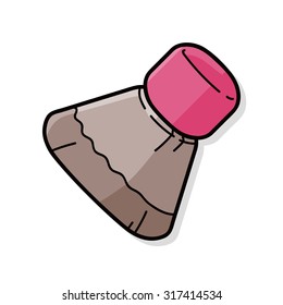 cosmetic brush doodle