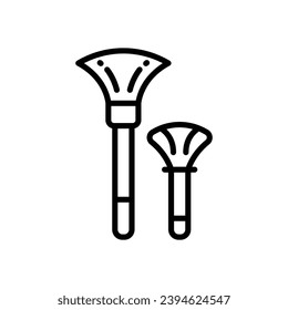cosmetic brush icon. vector line icon for your website, mobile, presentation, and logo design.