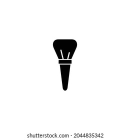 Cosmetic brush simple flat icon vector